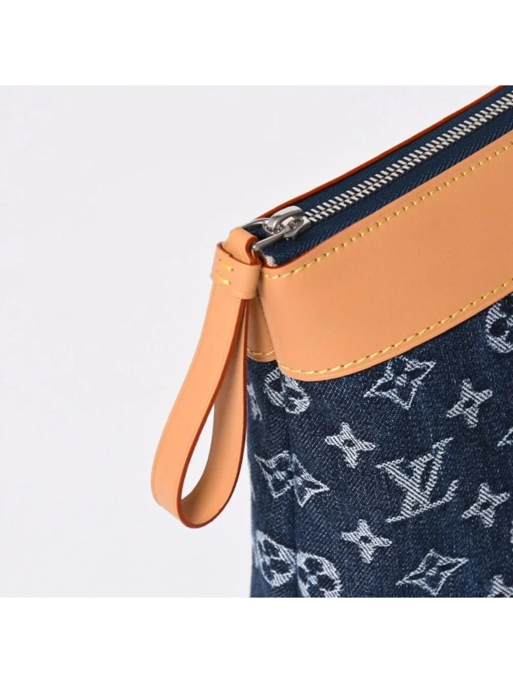Louis Vuitton Handbag Clutch Pochette Voyage Monogram Denim